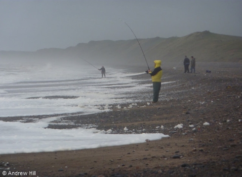Rough seas at Silecroft Beach, Cumbria