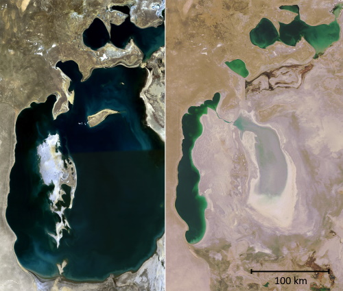 Aral Sea 1989 - 2008